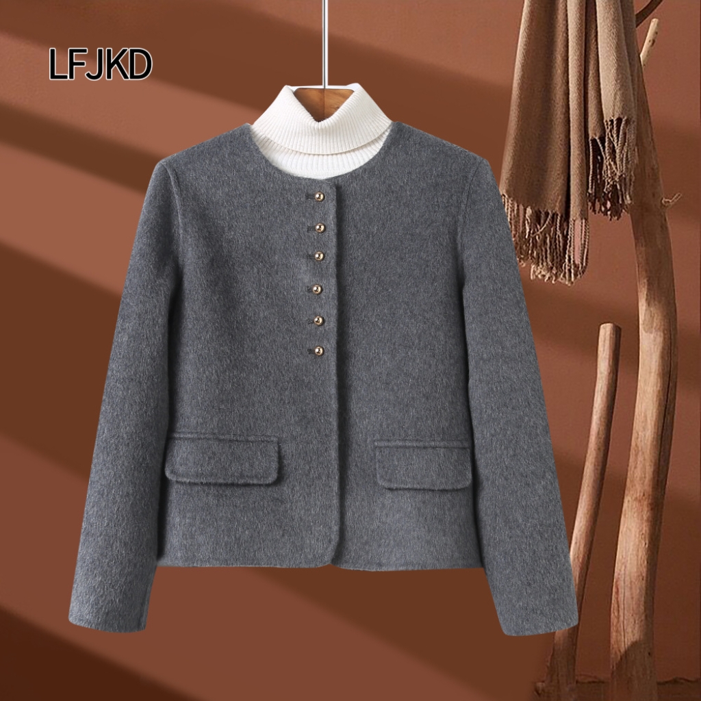 KK20 2025 new European and American style long-sleeved shirt-style cardigan women's versatile commuter top button-down casual jacket