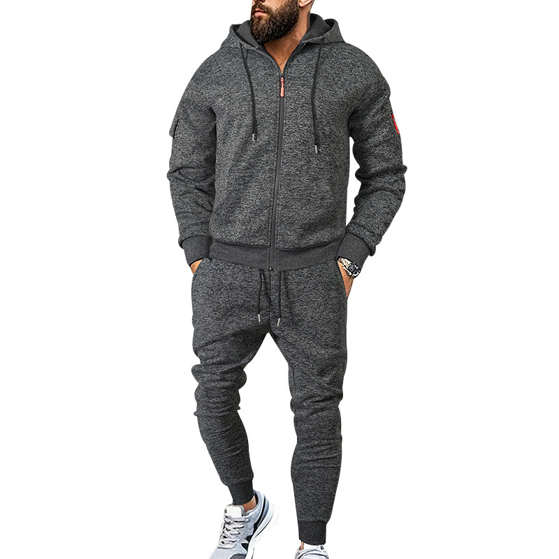 new Autumn Winter track suit Hoodies Pants Two Piece Set Men s Hoodies Tracksuits Jogger Pants thick Warm Clothes Men pullover trousers pants Sets 2pc