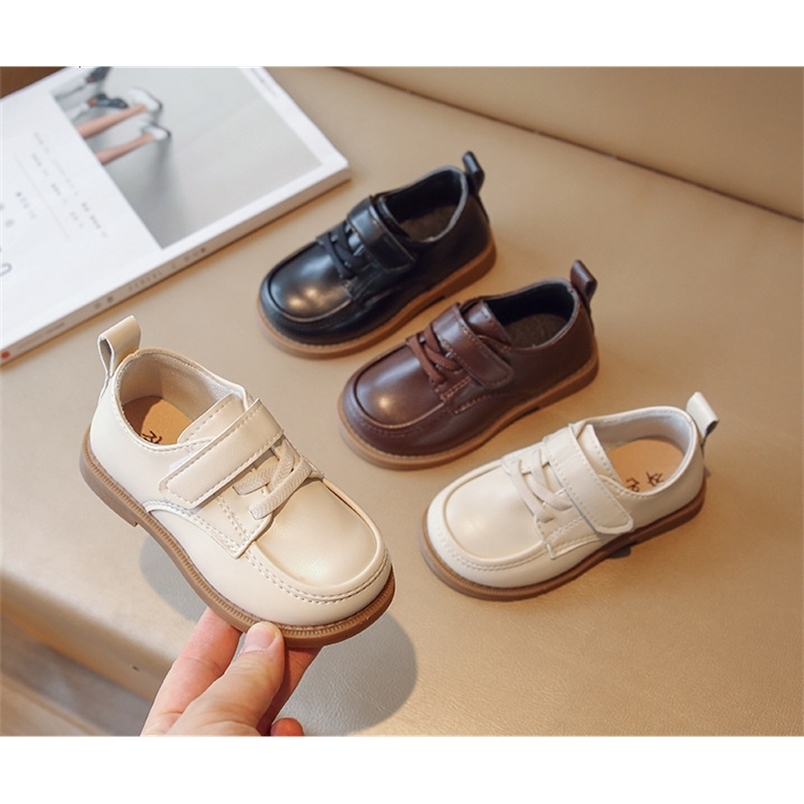 First Walkers Spring and autumn Korean version of children's leather shoes baby fashion toddler shoes boys soft sole single shoes sol 230314