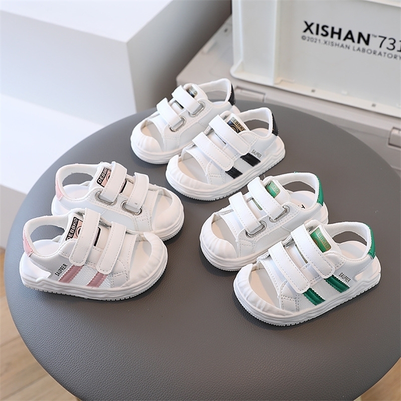 Sandals Summer Children's Sandals Girls' Baby Shoes Soft Sole Walking Shoes Boys' Breathable Hollow Mesh Shoes 230515