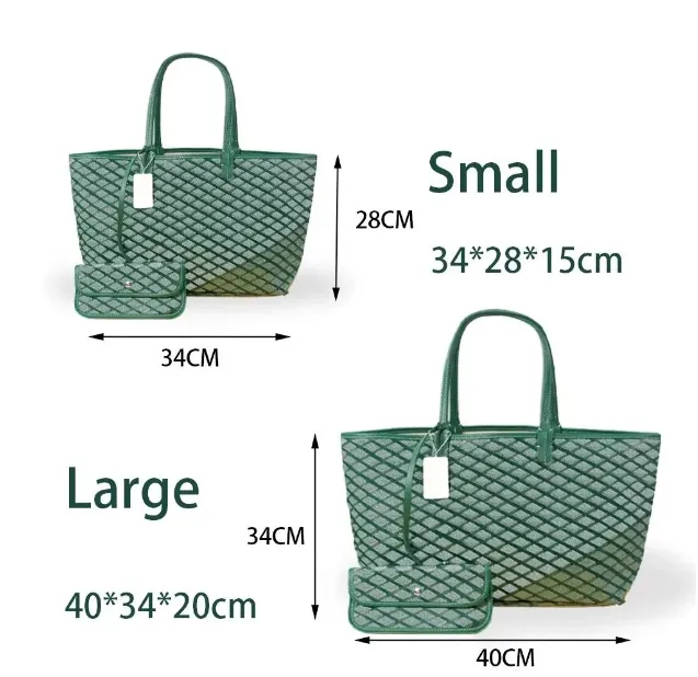 Designer bag Women Leather Handbag Large Quality Soft Canvas Tote Shopping With Small Pouch Dust Bag