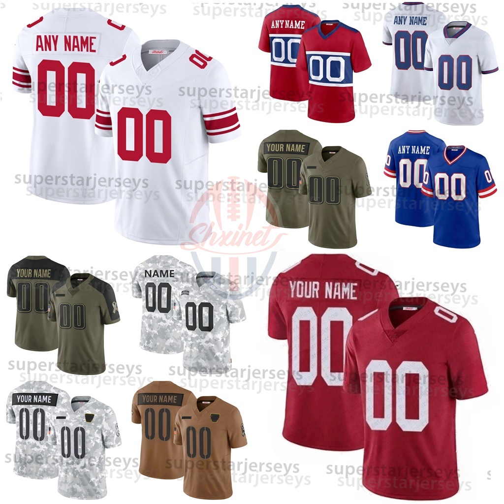 Cam Skattebo Jaxson Dart Malik Nabers Football Jersey Abdul Carter Brian Burns Thibodeaux Dexter Lawrence II Taylor Strahan Jalin Hyatt Tyrone Tracy Winston