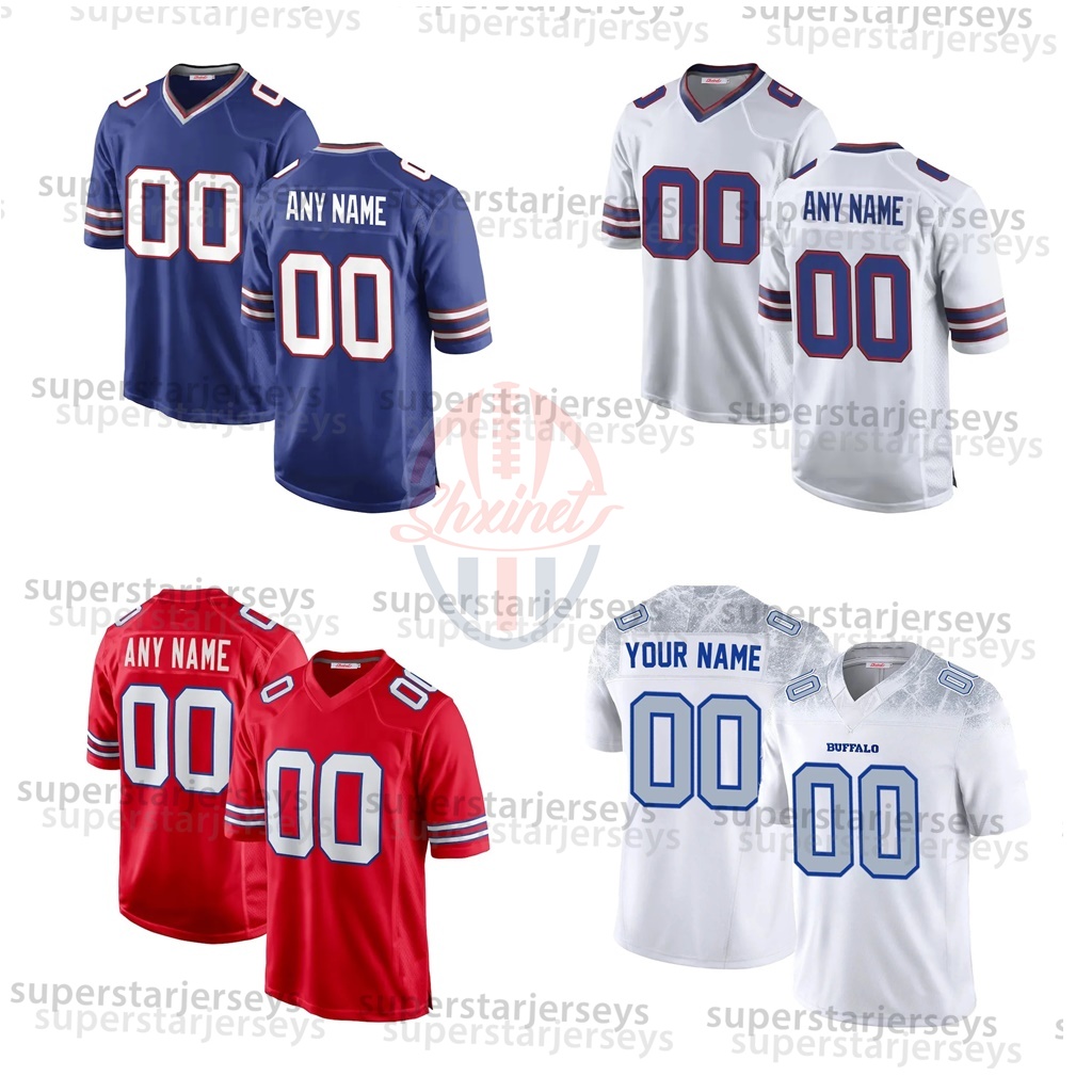 Custom Football Jersey Allen17 Milano Diggs Miller Coleman Bosa Shakir Hamlin Kincaid Dawkins Cook Johnson Any Name any Number Mens Womens Youth