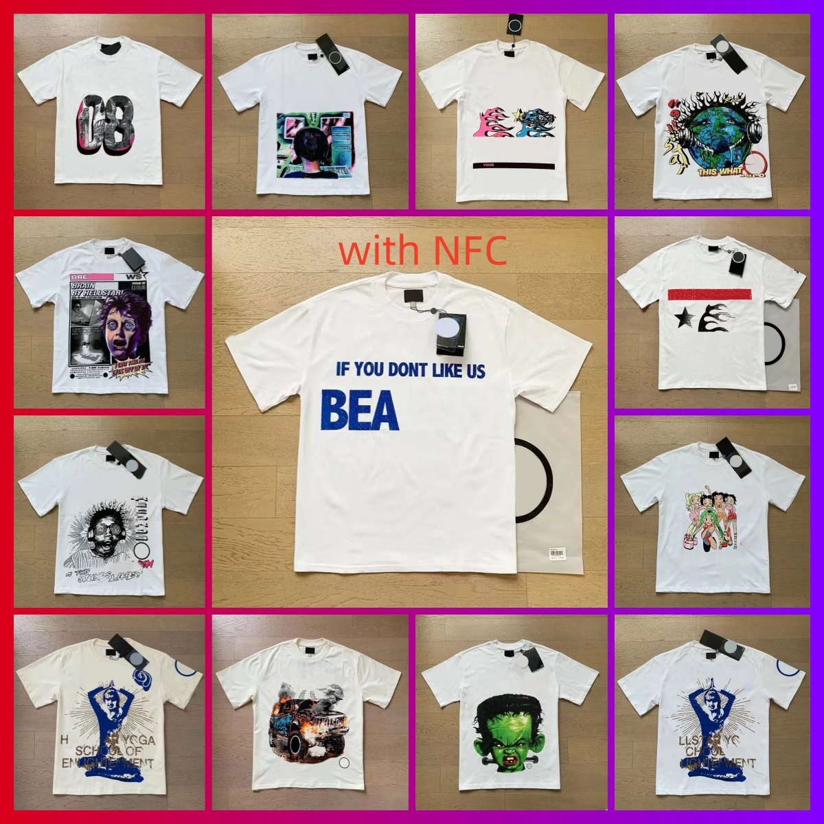 Tshirts hoodie set mens t shirt short designer tshirt for men women short sleeve High Quality Streetwear Men Graffiti Tee printed cotton Loose tshirt US/EU Size S-XL C9e