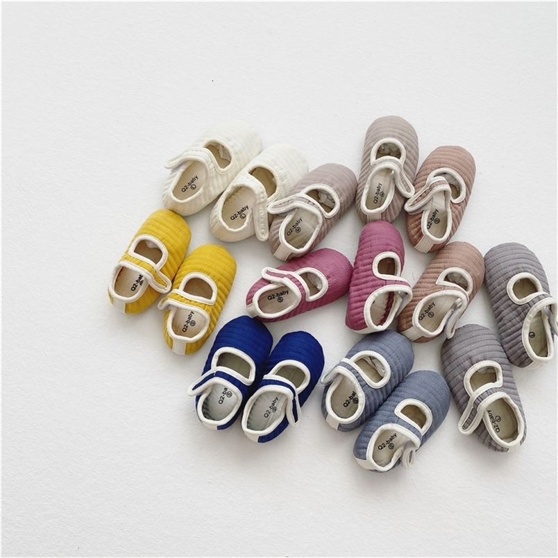 Melario Toddler Baby Girls First Walkers Hook & Loop Girls Boys Cute Shoes Newborn Baby Spring Autumn Soft Infant Shoes 210412