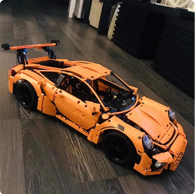 Top quali 42056 leg0 P0rsche 911 GT3 sports car building block mechanical group racing car model high diffic boy toy model C251111