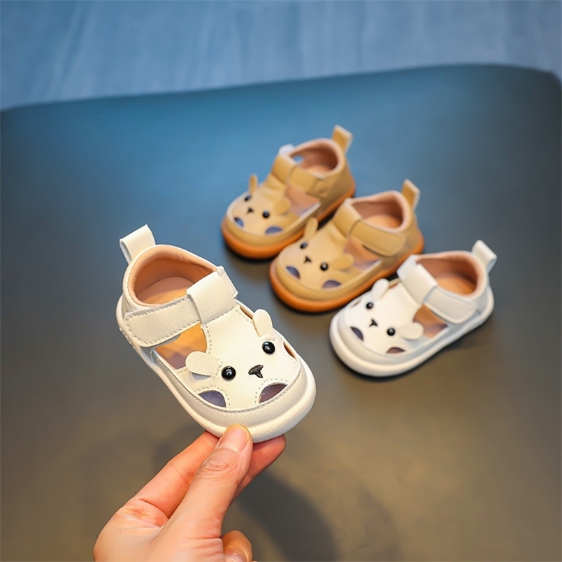 Sandals Baby Girls Sandals Boys First Walkers Shoes Summer Non-slip Soft-soled Infant Toddler Shoes Kids Shoes Cartoon Children Sandals 230515