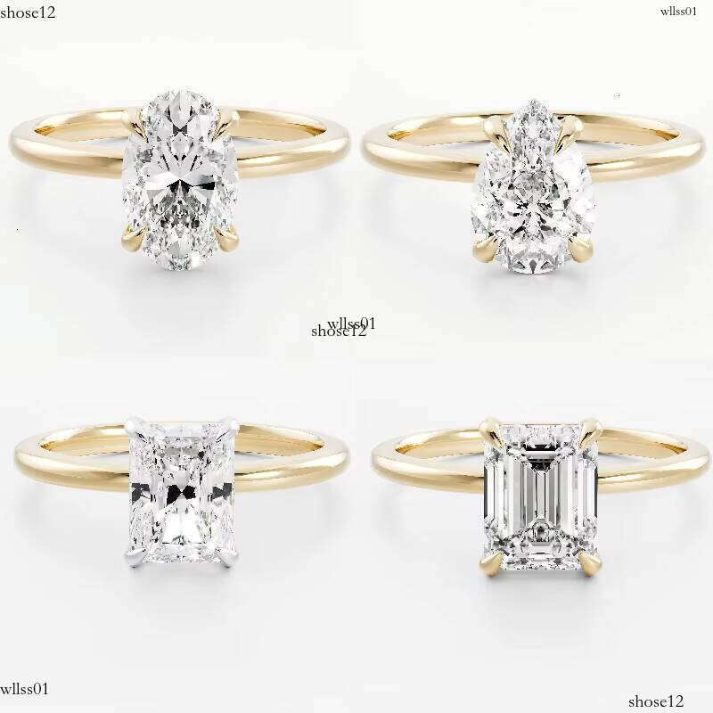 Telula 14k Gold D Color VVS Excellent 1CT 2CT Lab-Grown Engagement IGI Certified Women's Synthetic Ring