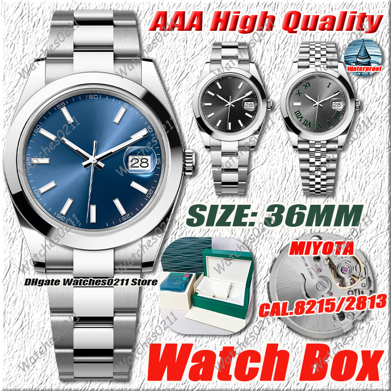 36MM Luxury Mens Watch Designer Watches Men High Quality AAA 2813 MIYOTA 8215 Movement Mechanical Automatic Watch Sapphire Luminous Stainless Steel Sports Watches