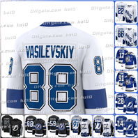 Men Nikita Kucherov Lightning Hockey Jerseys Ryan McDonagh Conors Geekie Emil Lilleberg Nick Perbix Erik Cernak Darren Raddysh Cam Atkinson Brandon Hagel 5XL 6XL