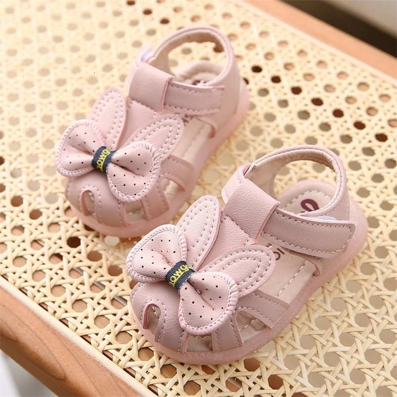 Sandals Cute Summer Boys Orthopedic Sandals Pu Leather Toddler Kids Shoes for Girl Closed Toe Baby Flat Shoes Size 20-30 230417