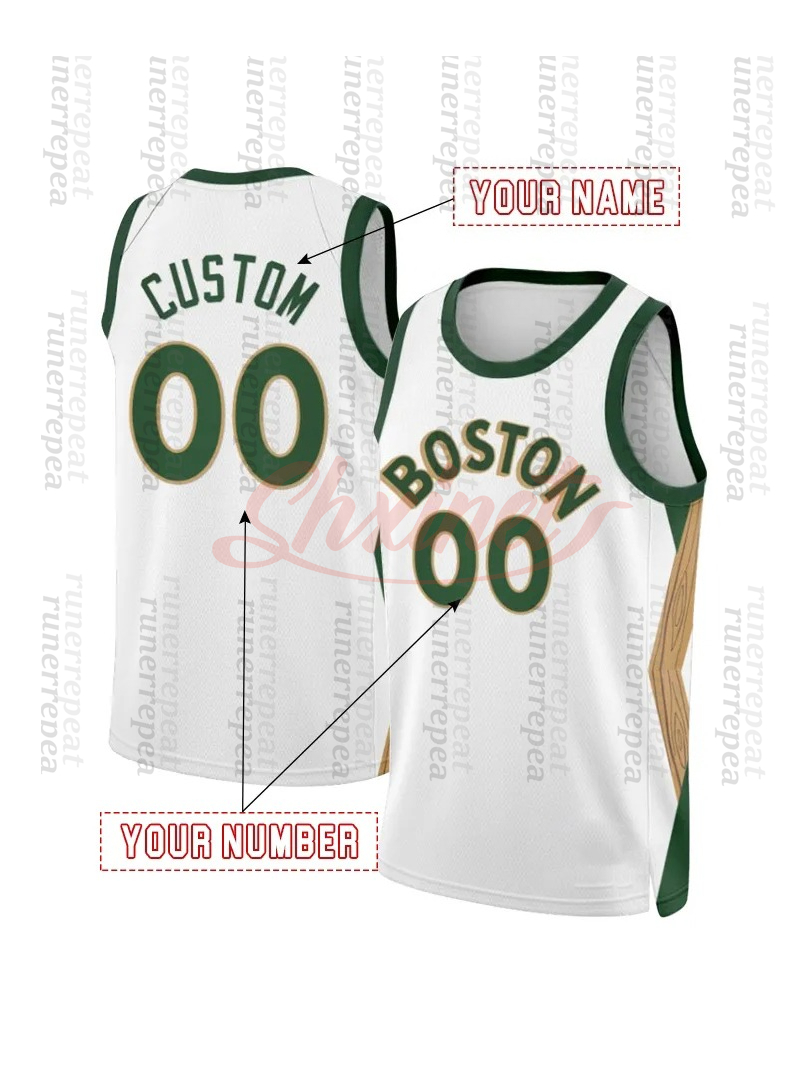 0 Jayson Tatum 2025-2026 City Edition Personalize Basketball Jersey 33 Larry Bird 4 Jrue Holiday Brown 11 Payton Pritchard Stitched Customization