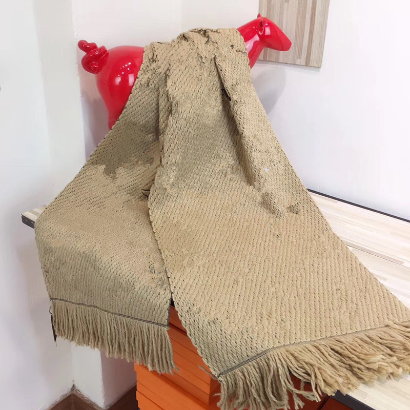 designer Cashmere scarf set for men women winter wool Fashion designer cashmere shawl Ring luxury plaid check sciarpe echarpe homme