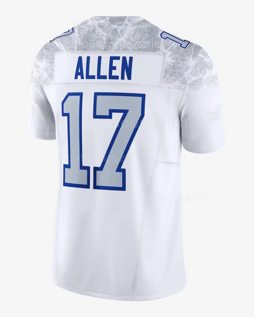 Custom Jersey Josh 17 Allen 2025 Rivalries Jerseys James Cook III Dion Dawkins Keon Coleman Khalil Shakir Dalton Kincaid Dawson Knox from superstarjerseys