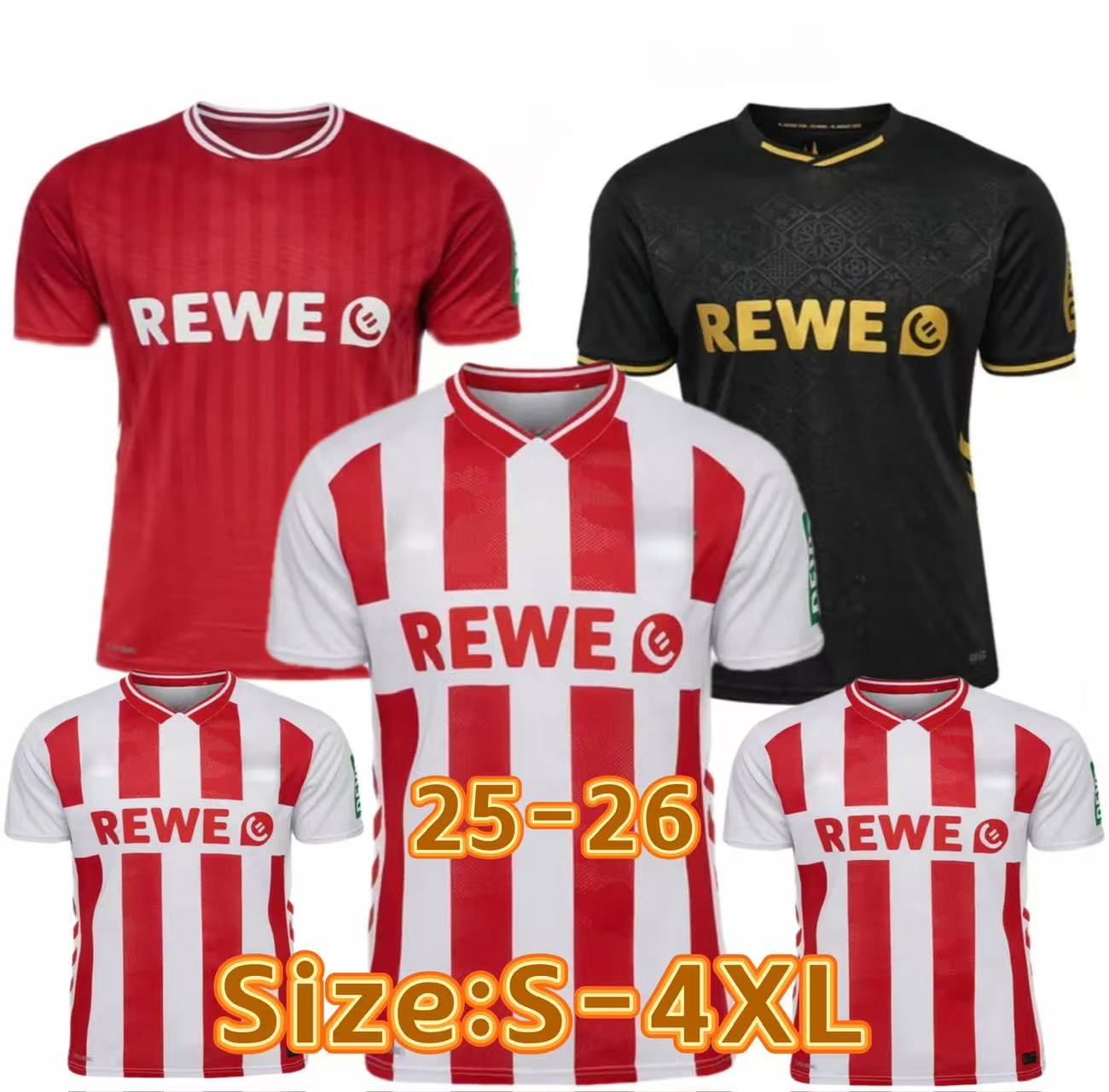 25 26 Soccer jerseys FC Koln football jersey 2025 2066Koln jersey MARTEL HUBERS WALDSCHMIDT KAINZ HUSEISIC LJUBICIC football shirt Kit Retro Men fans kids kit 4XL