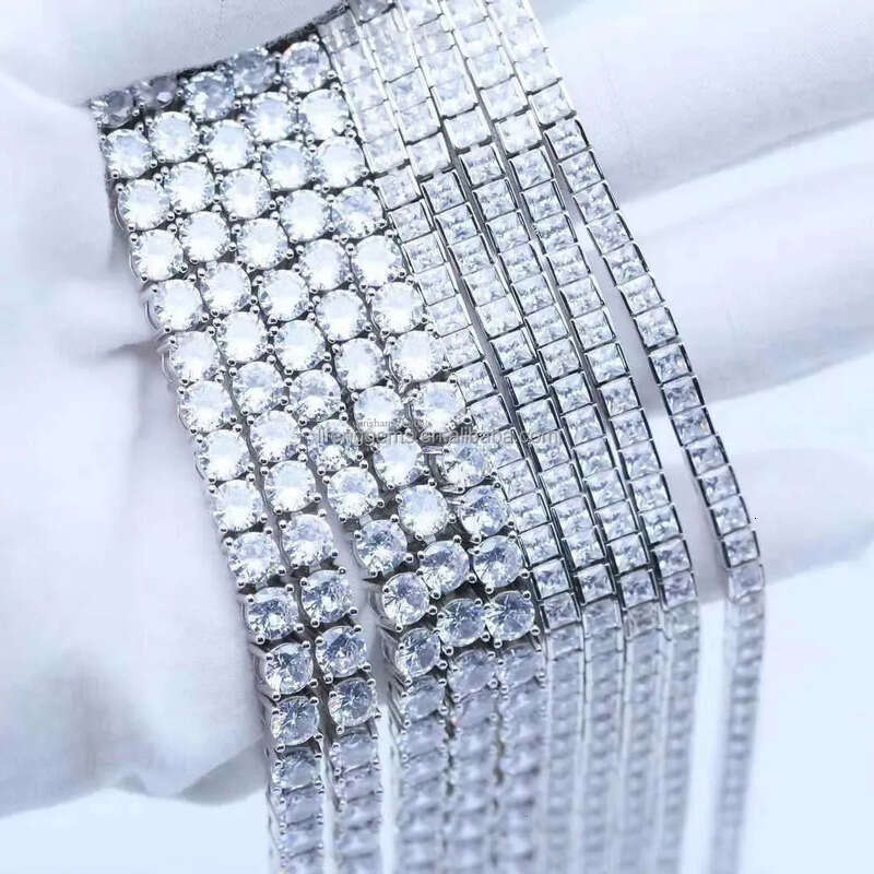 Lifeng Eent Cut Necklace Hand-set Craftsmanship10mm Rock Candy Tennis Chain d Vvs Moissanite Dia Chian