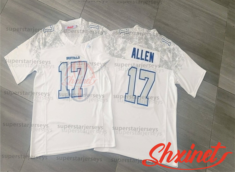 Custom Football Jersey Allen17 Milano Diggs Miller Coleman Bosa Shakir Hamlin Kincaid Dawkins Cook Johnson Any Name and Number Mens Womens Youth