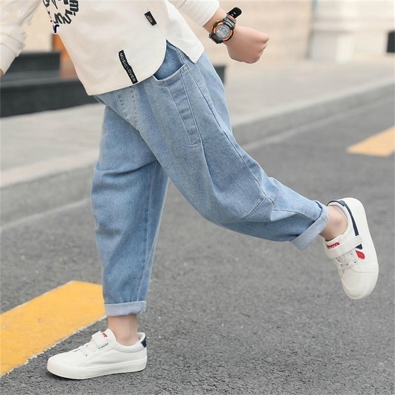 Jeans Children's pants boys' pants letters autumn children's pants casual children's clothing winter youth clothing 4 6 8 12 14 ye