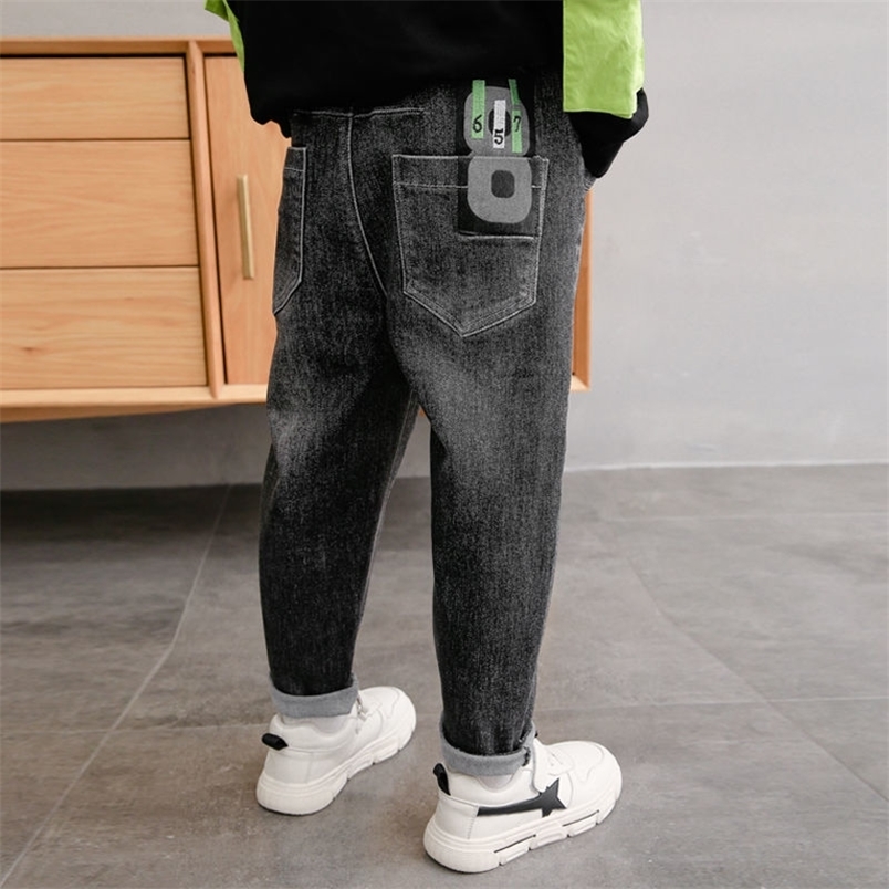 Jeans Boys' Pants Spring And Autumn Children's Jeans Baby Stretch Casual Loose Trousers 230322