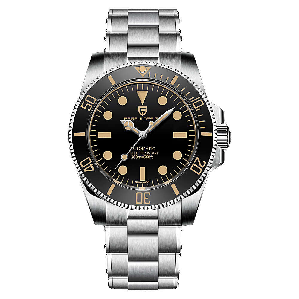 PAGANI DESIGN Stainless Steel Strong Luminous Automatic Mechanical Waterproof Men's Watch 1694