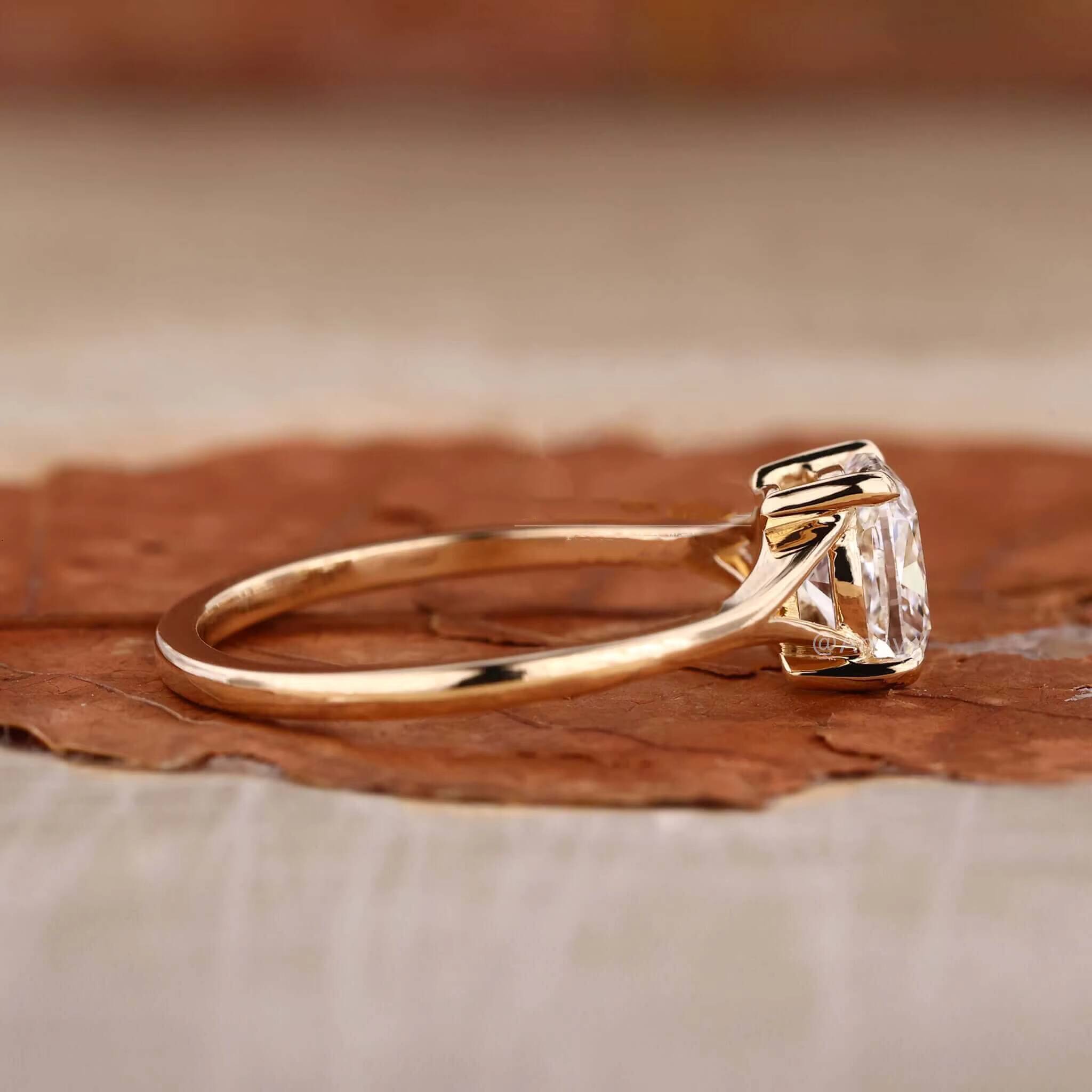 Factory Price Solid 925 Silver Elongated Cushion Cut VVS Moissanite Solitaire Engagement Ring Custom Moissanite Wedding Ring