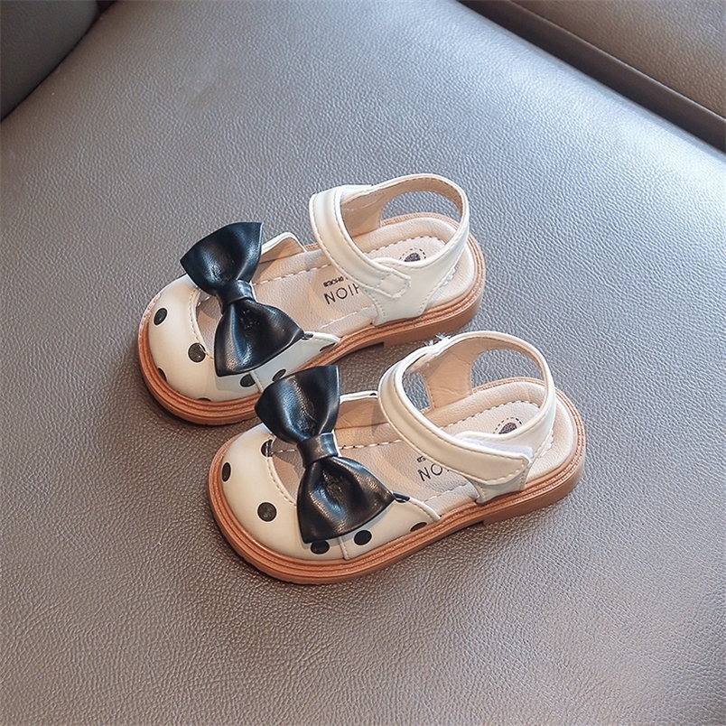 Sandals Children Sandals Girl's Princess Bow Sandals Baby Summer Non-slip Beach Shoes Comfortable Sandals H613 230515