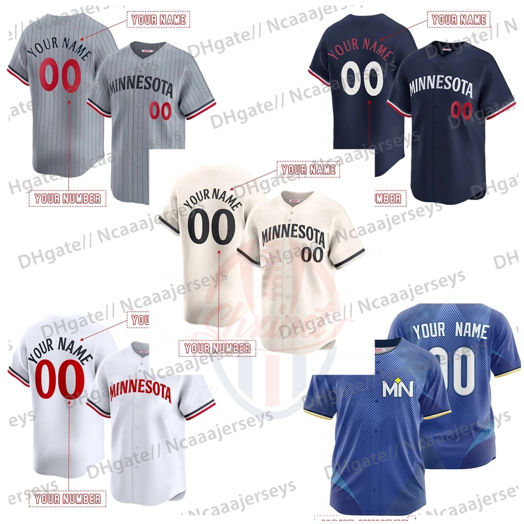 City Custom Jersey Carlos Correa 2025 Jersey Harrison Bader Byron Buxton Pablo Lopez Royce Lewis Willi Castro Jeffers Jose Miranda Joe Ryan Jhoan Duran Fast shipping