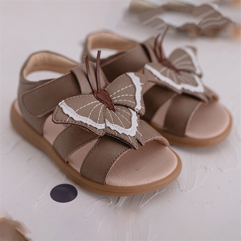 Sandals Girls Sandals Summer Genuine Cow Leather Summer Baby Boys Sandals Girls Leather Infant Shoes Toddler Soft Sole Shoes 230515
