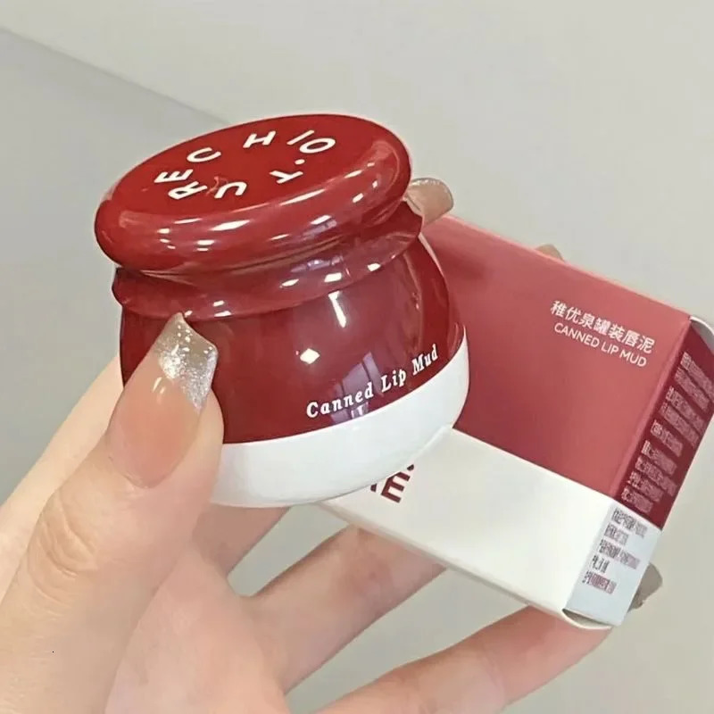 CHIOTURE Canned Lip Mud Velvet Lip Cream Matte LongLasting NonSticky Lipstick Korean Blush For Cheeks Not Animal Tested 250930