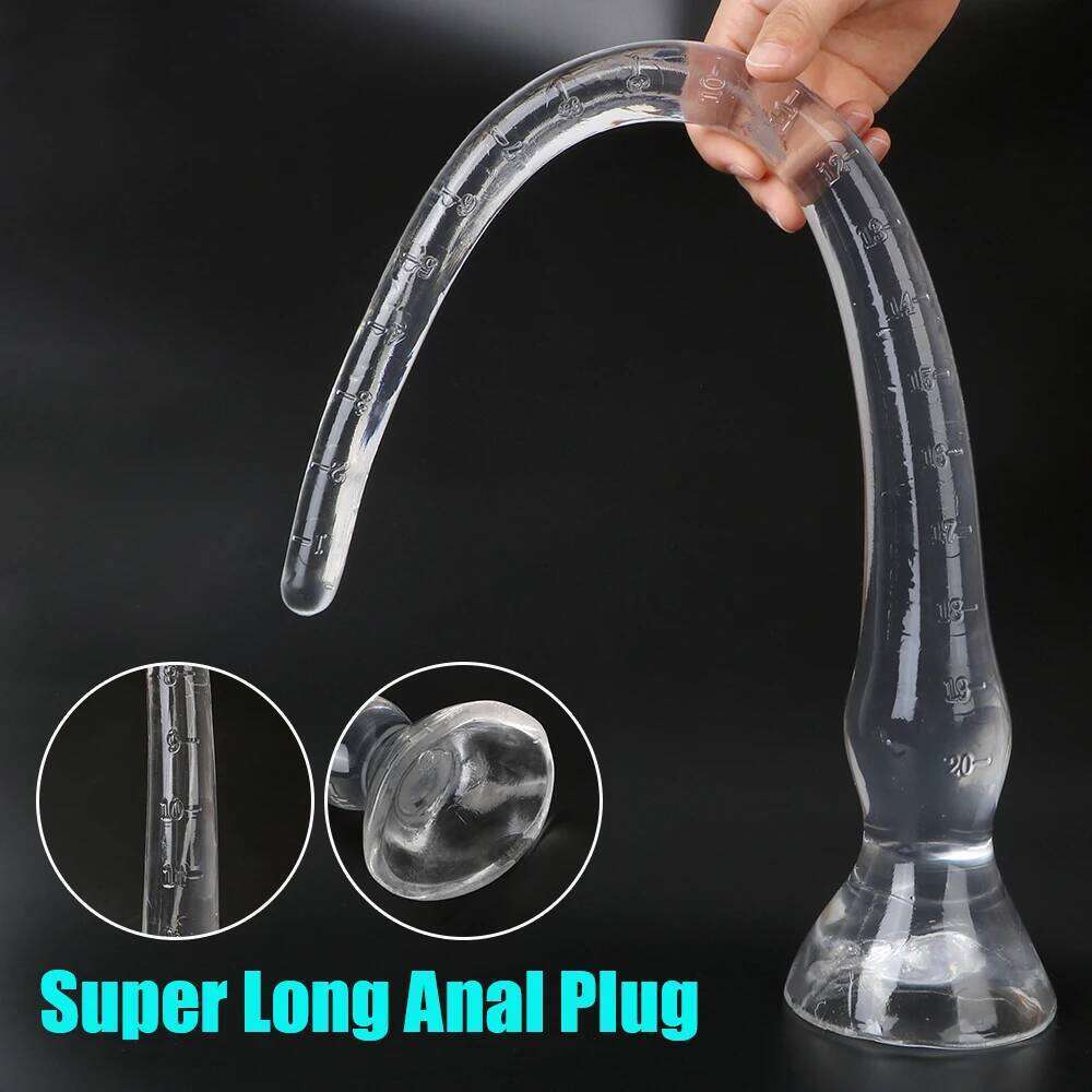 30-60cm Long Anal Toys For Women Vaginal Butt Plug Men Anus Dilator Artificial Animal Dildos Female Masturbator Sex Whips 666