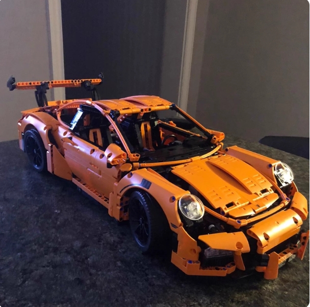 Top quali 42056 leg0 P0rsche 911 GT3 sports car building block mechanical group racing car model high diffic boy toy model C251111