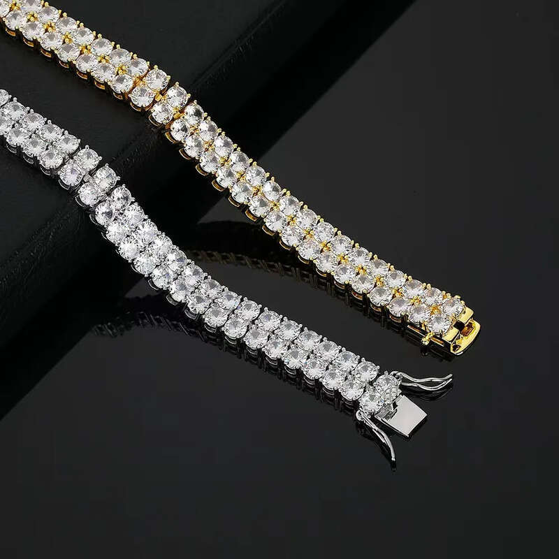 Tennis Chain, designer jewelry for women men nature charms jewelery love gift, 2024 New 6mm Moissanite bracelet