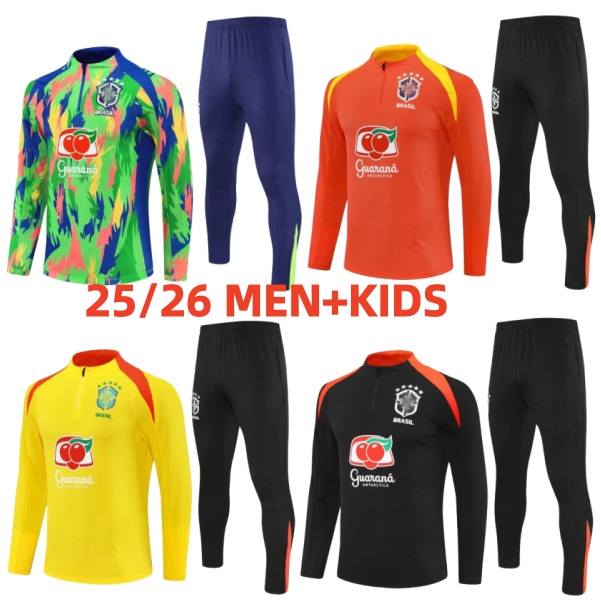 24/25/26 brazil tracksuit soccer jersey G.JESUS COUTINHO brasil Camiseta de futbol RICHARLISON 2024 2025 2026 Brazil football shirt maillot kids kit training suit