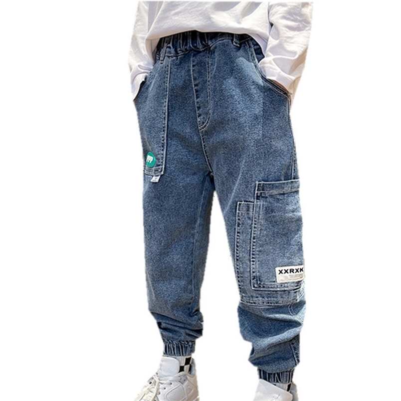 Jeans Autumn Children's Boys' Jeans Baby Clothing Classic Pants Children's Jeans Trousers Baby Boys' Casual Bottom Sports Pants 4-