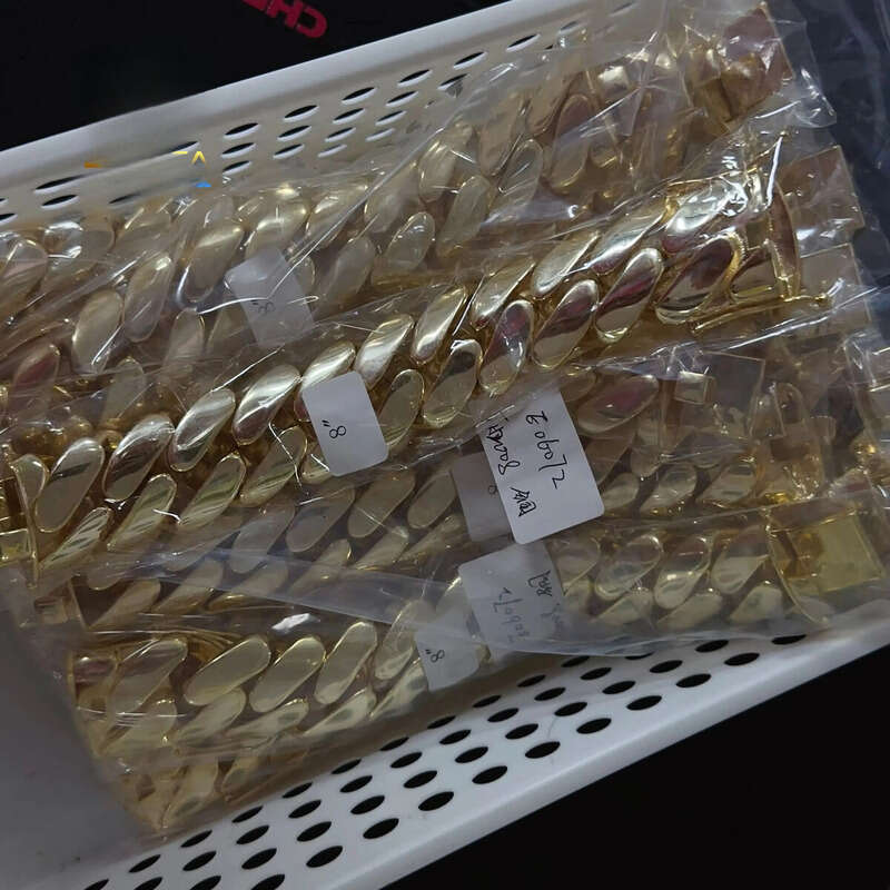 30MM Big Size Men Hip Hop Jewelry Brass Real Gold Plated k Chain Cuban Bracelet