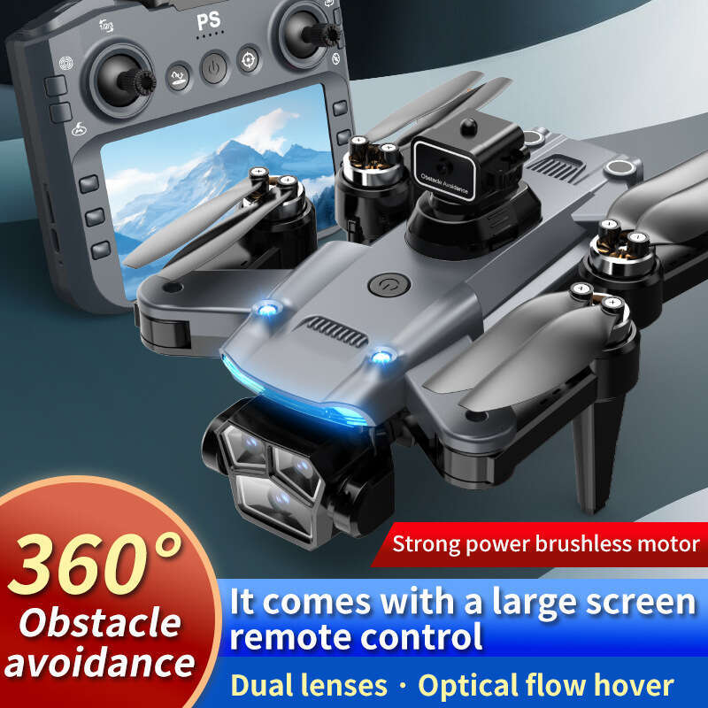 Camera Drone Screen-Controlled Drone S166max With 4.5Inch Screen Aerial Photography Brushless Toy Airplane Quadcopter