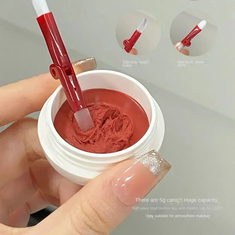 CHIOTURE Canned Lip Mud Velvet Lip Cream Matte LongLasting NonSticky Lipstick Korean Blush For Cheeks Not Animal Tested 250930