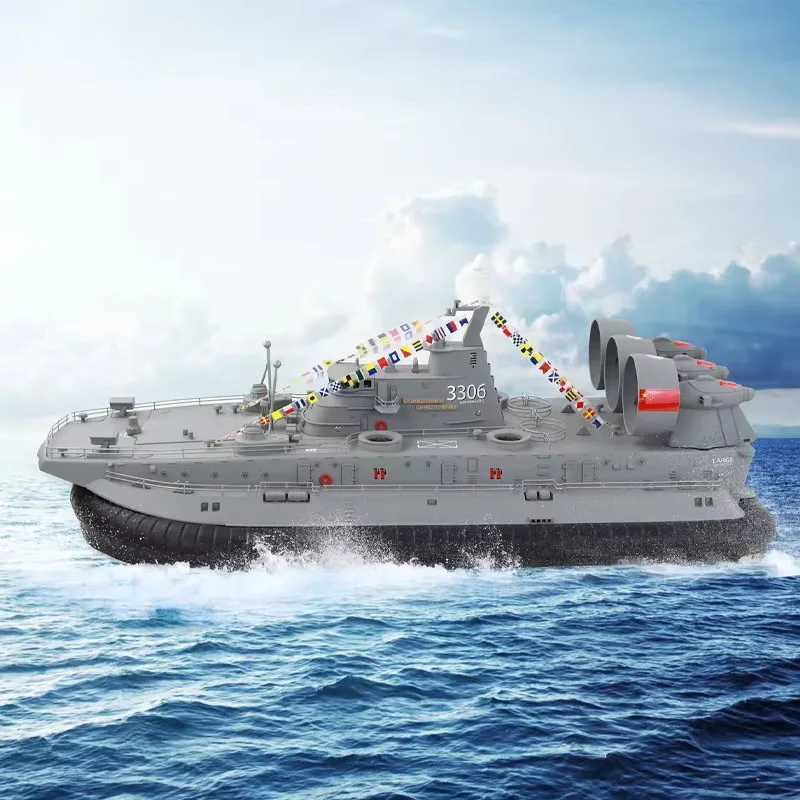 HgC201 1110 Buffalo Brushless Hovercraft Remote Control Ship Large Racing Landing Ship Amphibious L2509306AON