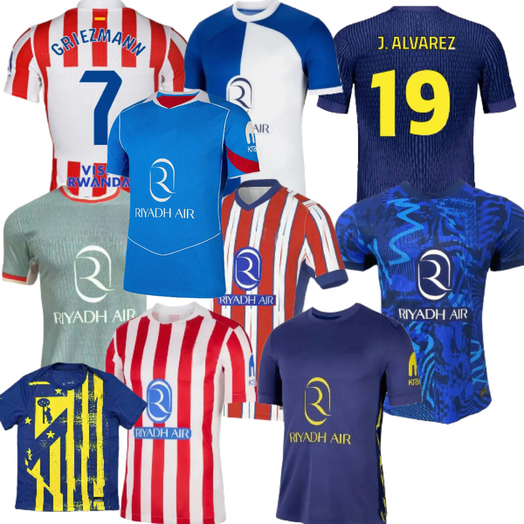 25 26 Atleticose de Madrids 120th Anniversary soccer jerseys J.ALVAREZ GRIEZMANN ALEX B BARRIOS KOKE GALLAGHER M.LLORENTE HANCKO ALMADA JOHNNY 2025 football shirt