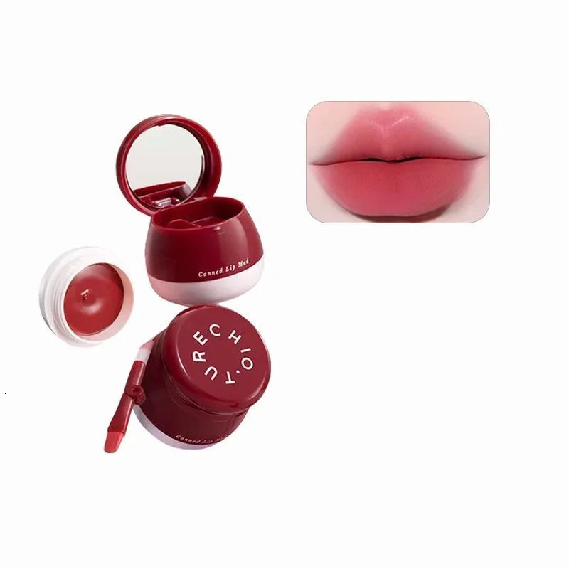 CHIOTURE Canned Lip Mud Velvet Lip Cream Matte LongLasting NonSticky Lipstick Korean Blush For Cheeks Not Animal Tested 250930