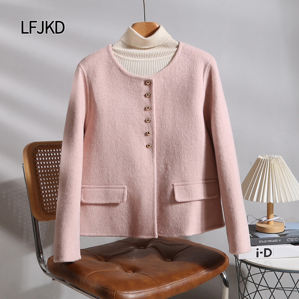KK20 2025 new European and American style long-sleeved shirt-style cardigan women's versatile commuter top button-down casual jacket