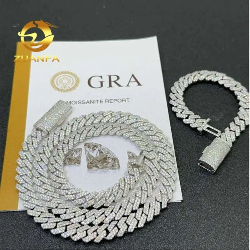 Tianyu Chain Cubic Zirconia Colored Carbon Fiber Cuban Link Bracelet - Available in 10K & 14K Gold