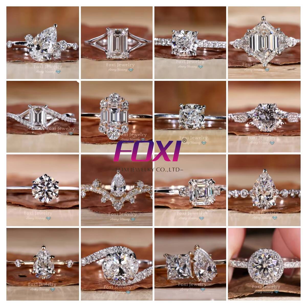 Factory Price Solid 925 Silver Elongated Cushion Cut VVS Moissanite Solitaire Engagement Ring Custom Moissanite Wedding Ring