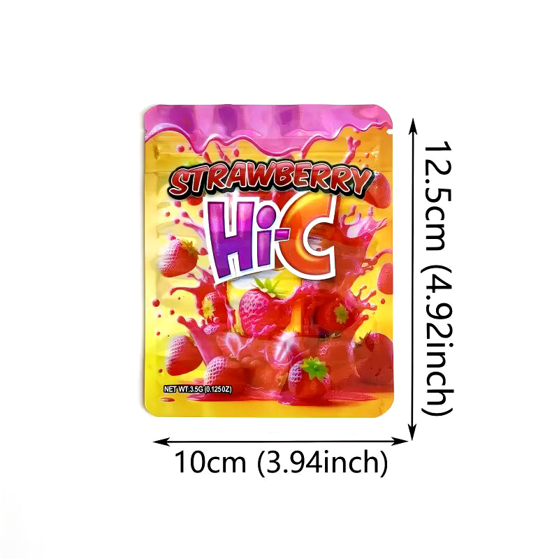 Empty Mylar Bag 3.5g Resealable Packaging Bags 3.5Gram Sprinklez Gummies Zipper Lock Plastic Pouch For Dry Herb Flower Plastic Case