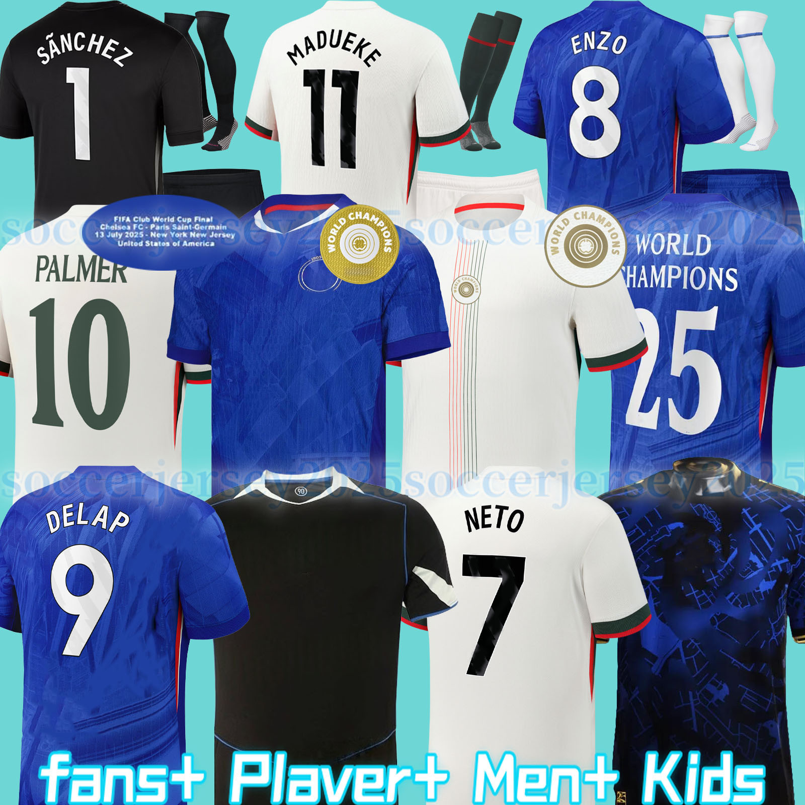 ENZO NKUNKU NETO PALMER 120th Anniversary soccer jersey 25 26 Soccer shirts pedro DELAP MUDRYK Madueke 2025 2026 football shirts top adult kids CAICEDO N.JACKSON