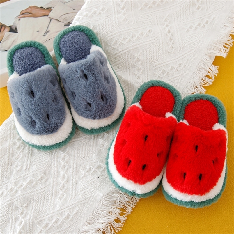 Slipper Children's Cotton Slippers For Girls Boys Non-Slip Winter Velvet Warm Kids Indoor Shoes Toddler Baby Soft Plush Slippers 230301
