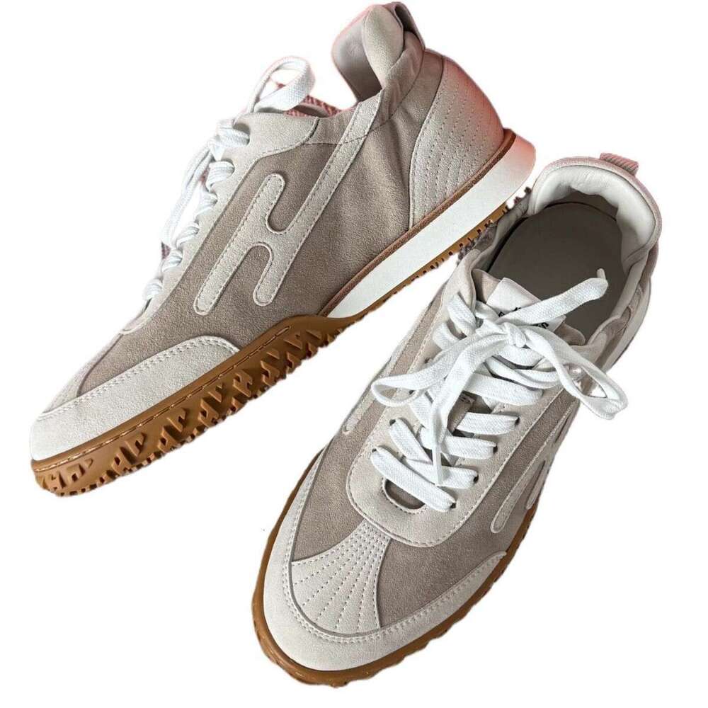 H Brand New JET Series Genuine Leather Flat White Forrest Gump Training Couple Sports Fashion Casual Shoes for Men and Women a2