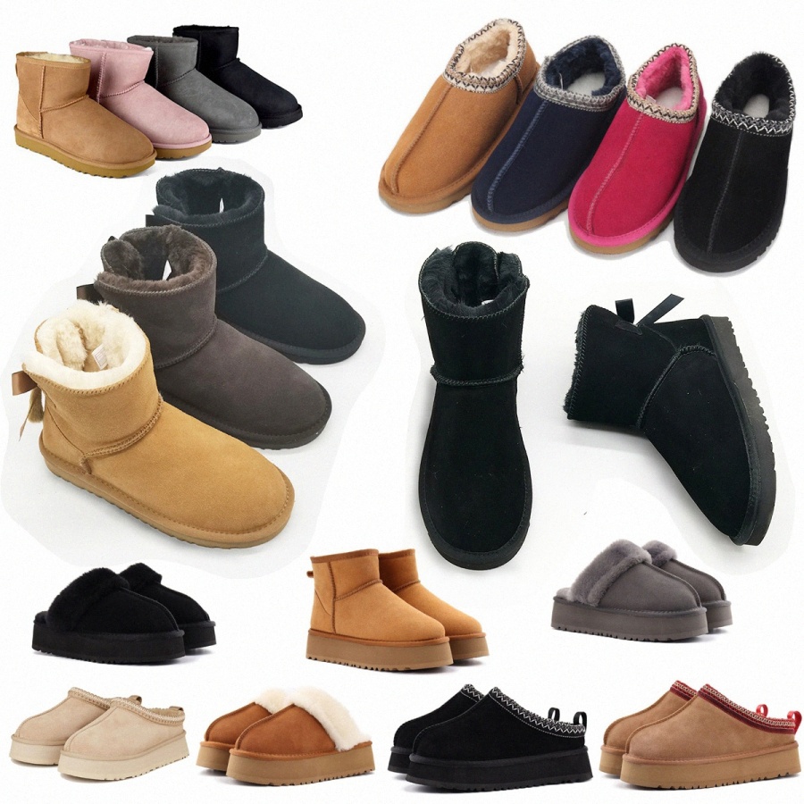Free Shipping Designer snow boots women Tasman slippers platform Boot tazz mustard seed ultra mini chestnut suede men womens winter ankle booties Australia 35-44