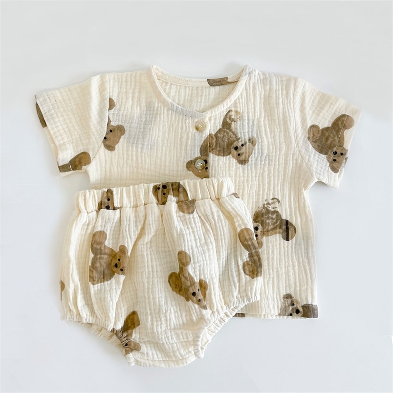 Clothing Sets Infant Clothing For Baby Girl Clothes Sets Summer Newborn Baby Boy T-shirts Shorts 2Pcs Baby Clothes Sets 230505