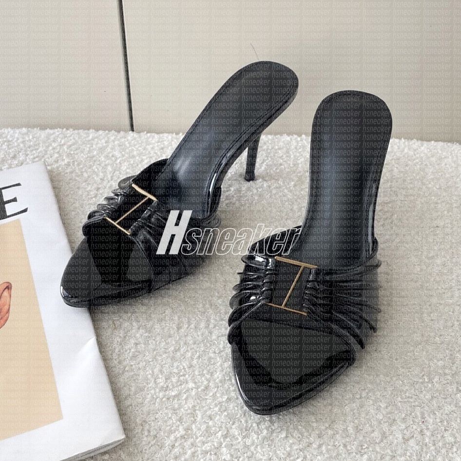 Designer Babylone High Heels OPYUM Slingback Heels Classics Paris Dress Shoes Patent Leather Sandals Party Wedding Slim Heels Women Muless